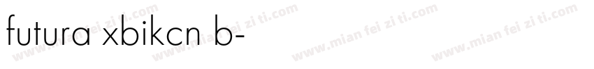 futura xbikcn b字体转换
